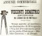 Annuncio pubblicitario apparso su «L'Eco del Bisenzio» del 12 gennaio 1868
