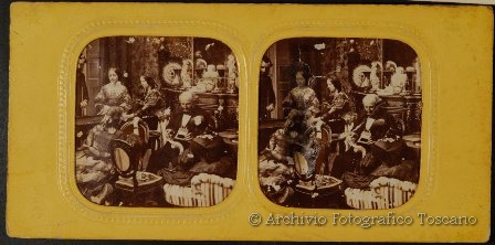 07 - Fotografo non identificato, Scena di vita familiare, 1860 ca.