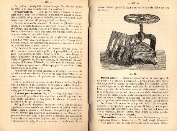 02 - Luigi Gioppi, Dizionario fotografico ad uso dei dilettanti e professionisti, Hoepli, Milano, 1892, p. 418-419